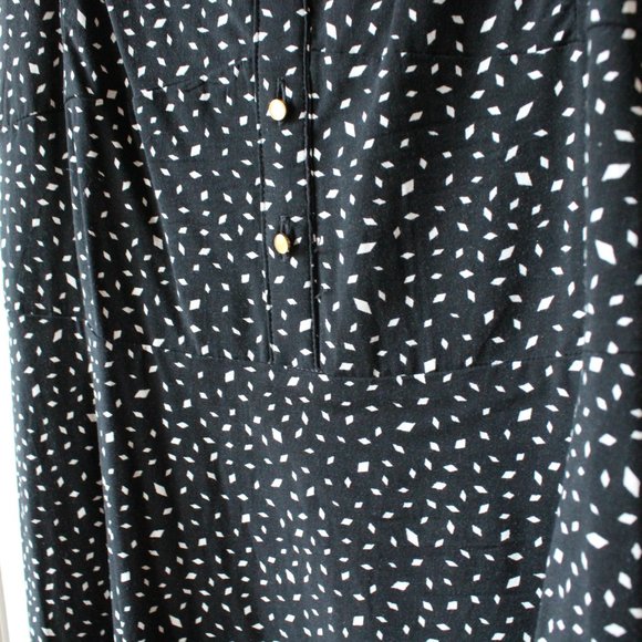 Black Dynamite Summer Dress with Gold Buttons Detail - Picture 3 of 5